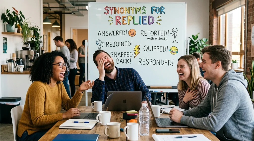 Synonyms for Replied