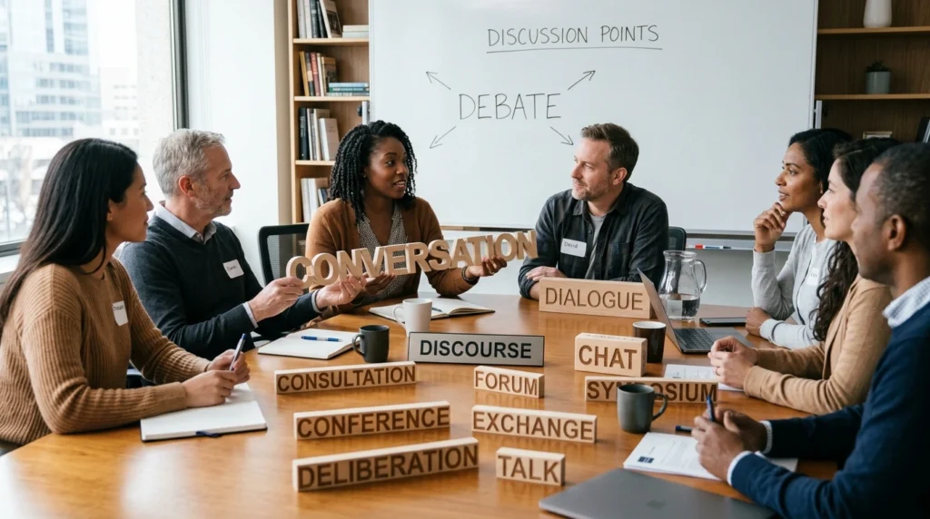 synonyms for discussion